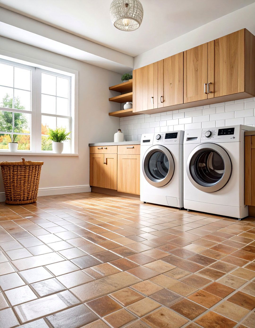 Sealed Brick Floor Protection - 24 Brick Floor Laundry Room Ideas