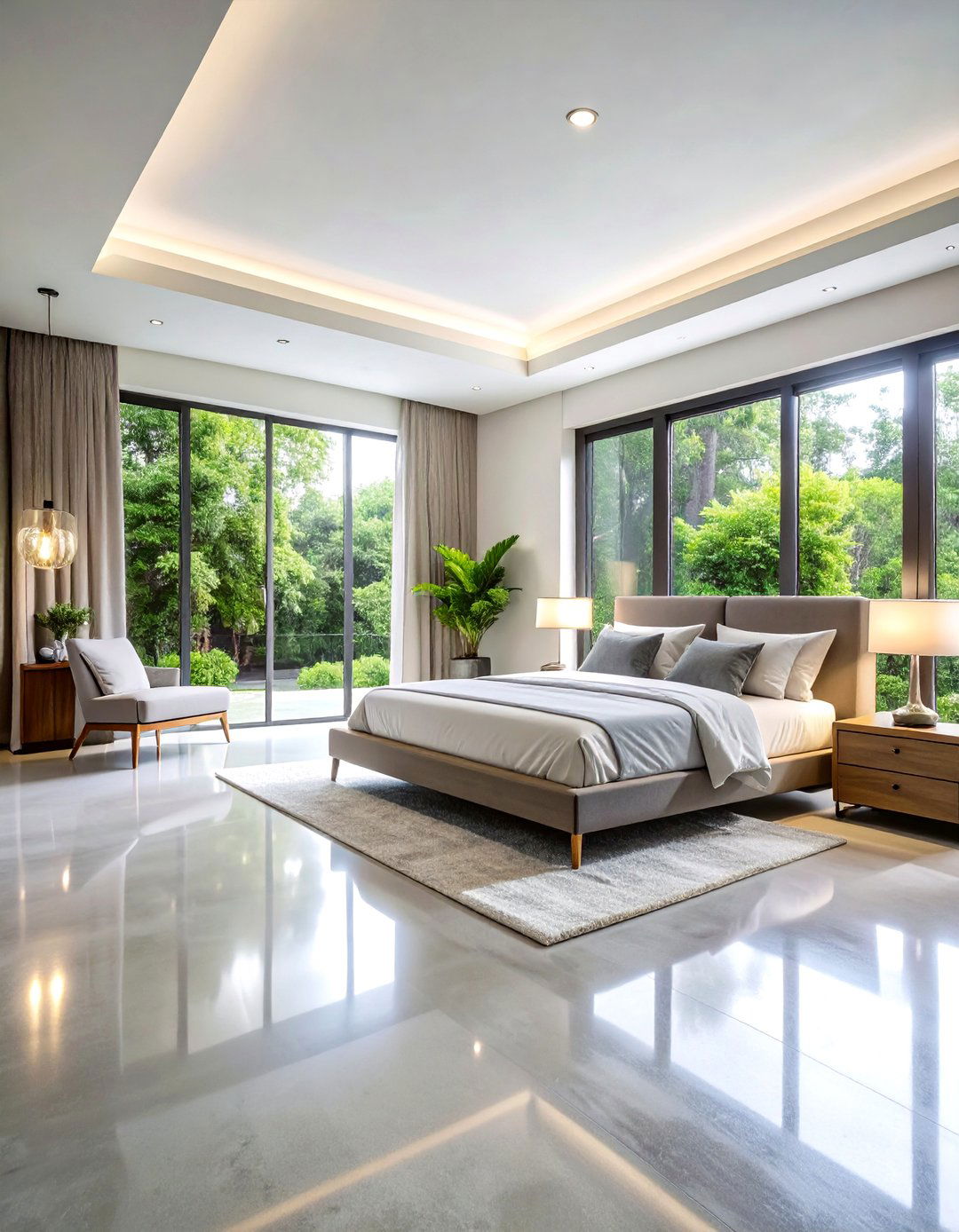 Sealed Concrete Bedroom Floors - 24 Concrete Floor Bedroom Ideas