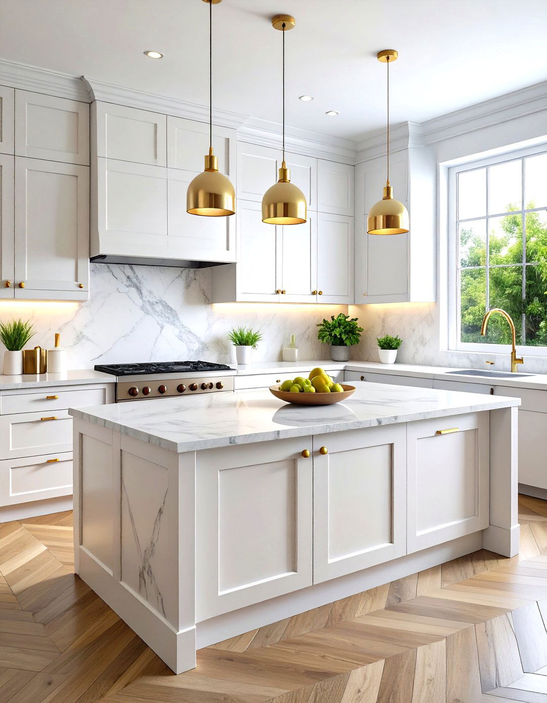 Seamless Backsplash Extensions - 24 Minimalist Kitchen Ideas