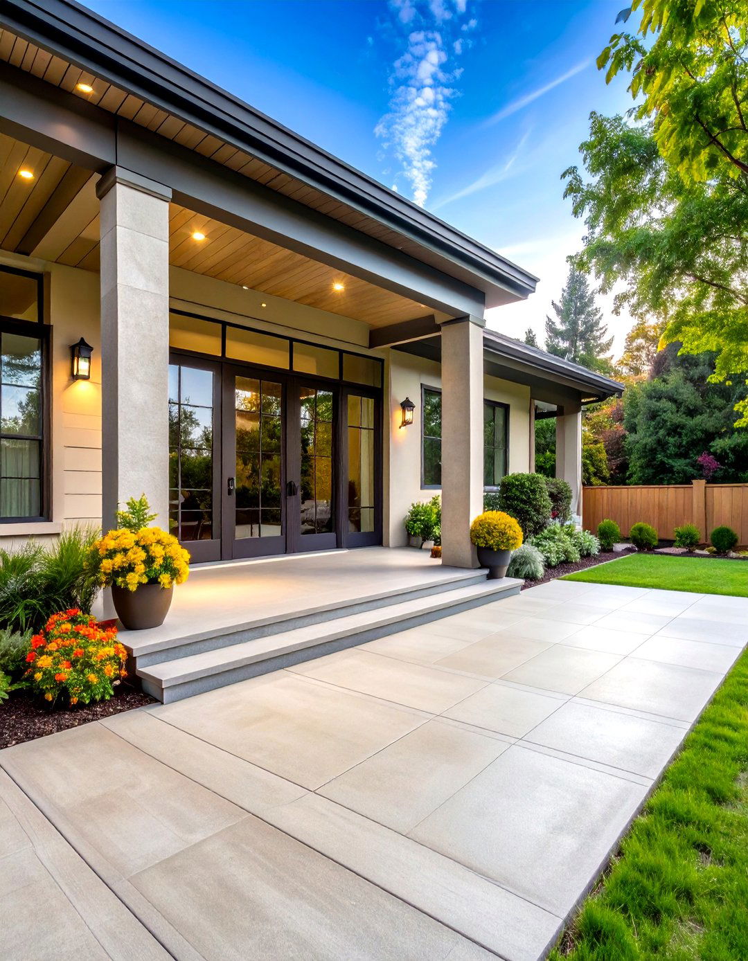 Seamless Texture Spray Concrete Porch - 24 Concrete Porch Ideas