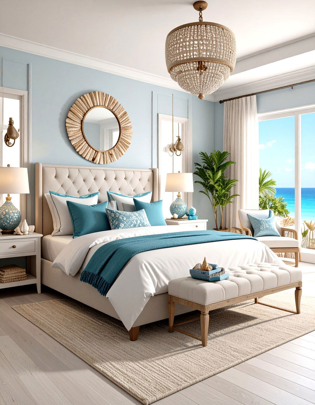 Seashell Tropical Collection Bedroom - 24 Tropical Bedroom Ideas