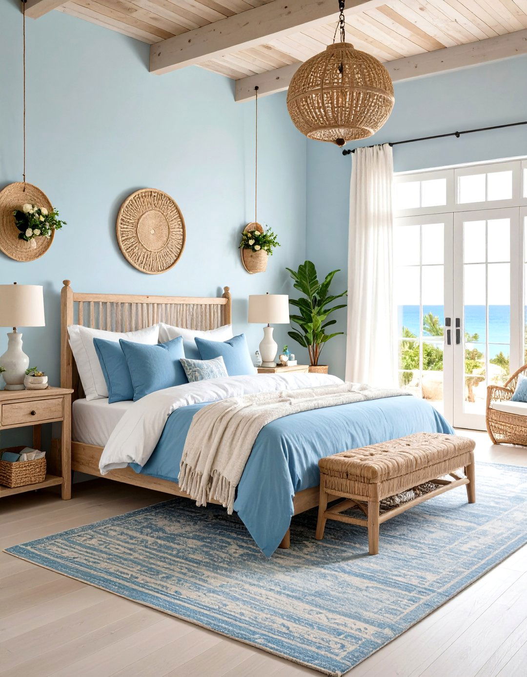 Seaside Romance Bedroom - 24 Mediterranean Bedroom Ideas