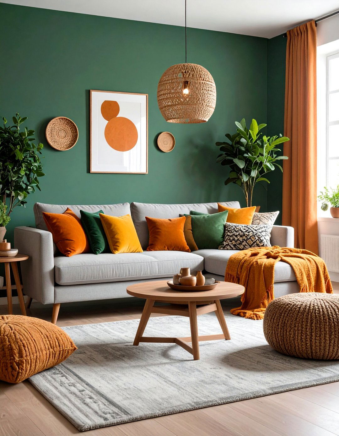 Seasonal Adaptability Design - 24 Grey and Sage Green Living Room Ideas