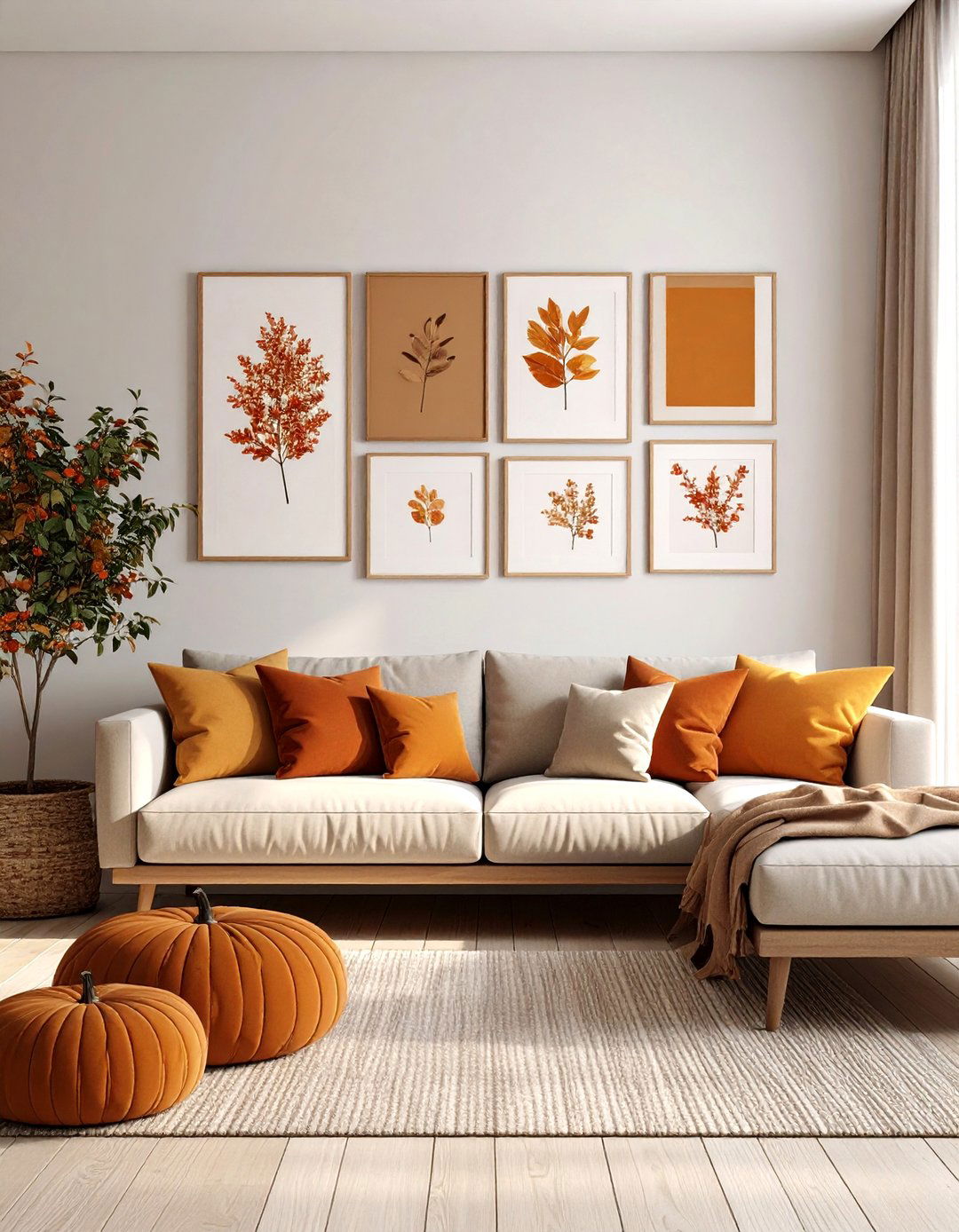 Seasonal Art Display System - 24 living room wall decor ideas