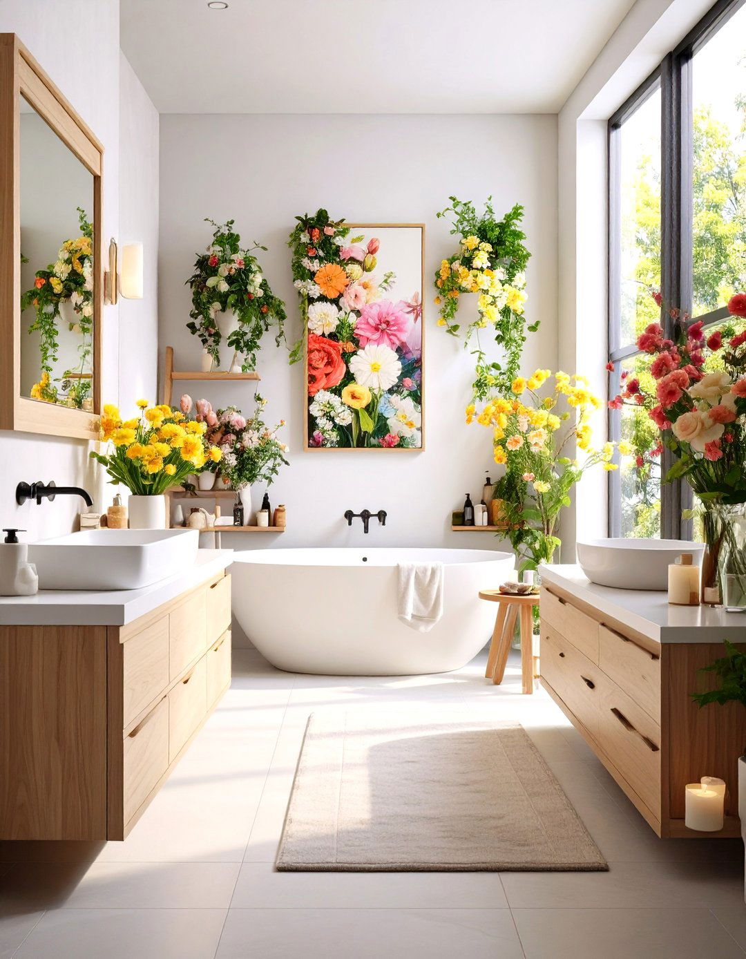 Seasonal Art Rotation System - 24 Bathroom Art Ideas