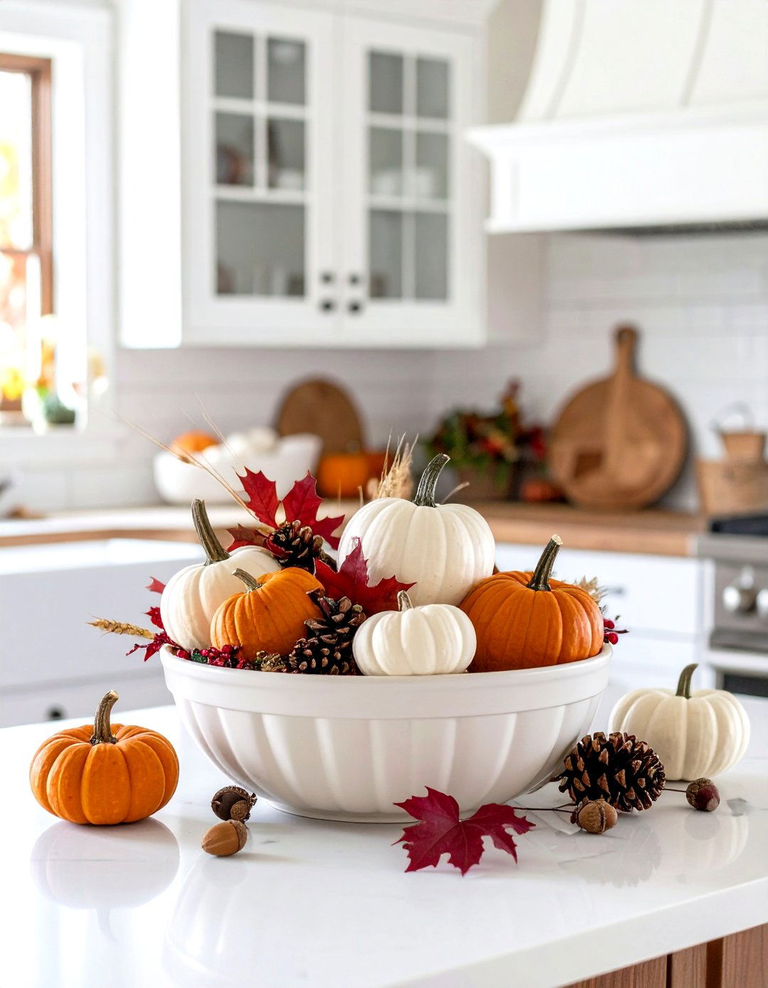 Seasonal Autumn Harvest Display - 24 Dough Bowl Decor Ideas