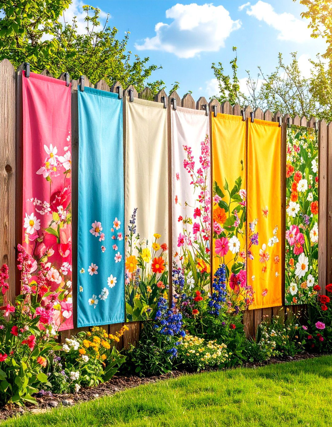 Seasonal Banner Display System - 24 Fence Art Ideas