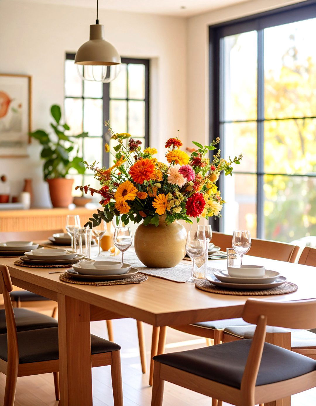 Seasonal Centerpiece and Table Decor Rotation - 24 Transitional Dining Room Ideas