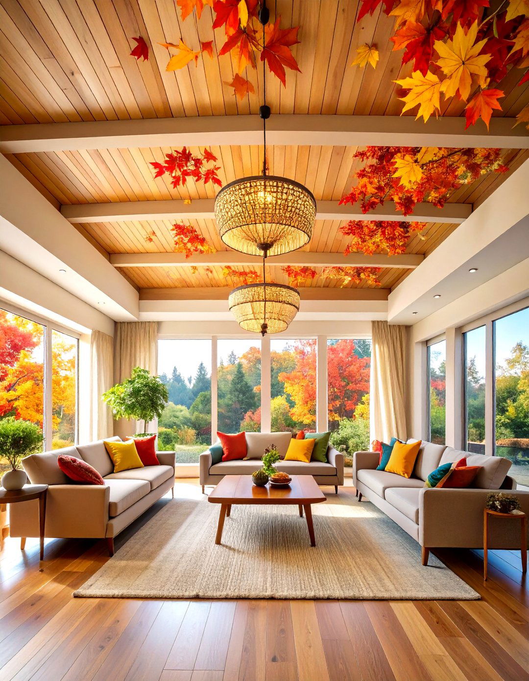 Seasonal Change Ceiling Murals - 24 Ceiling Murals