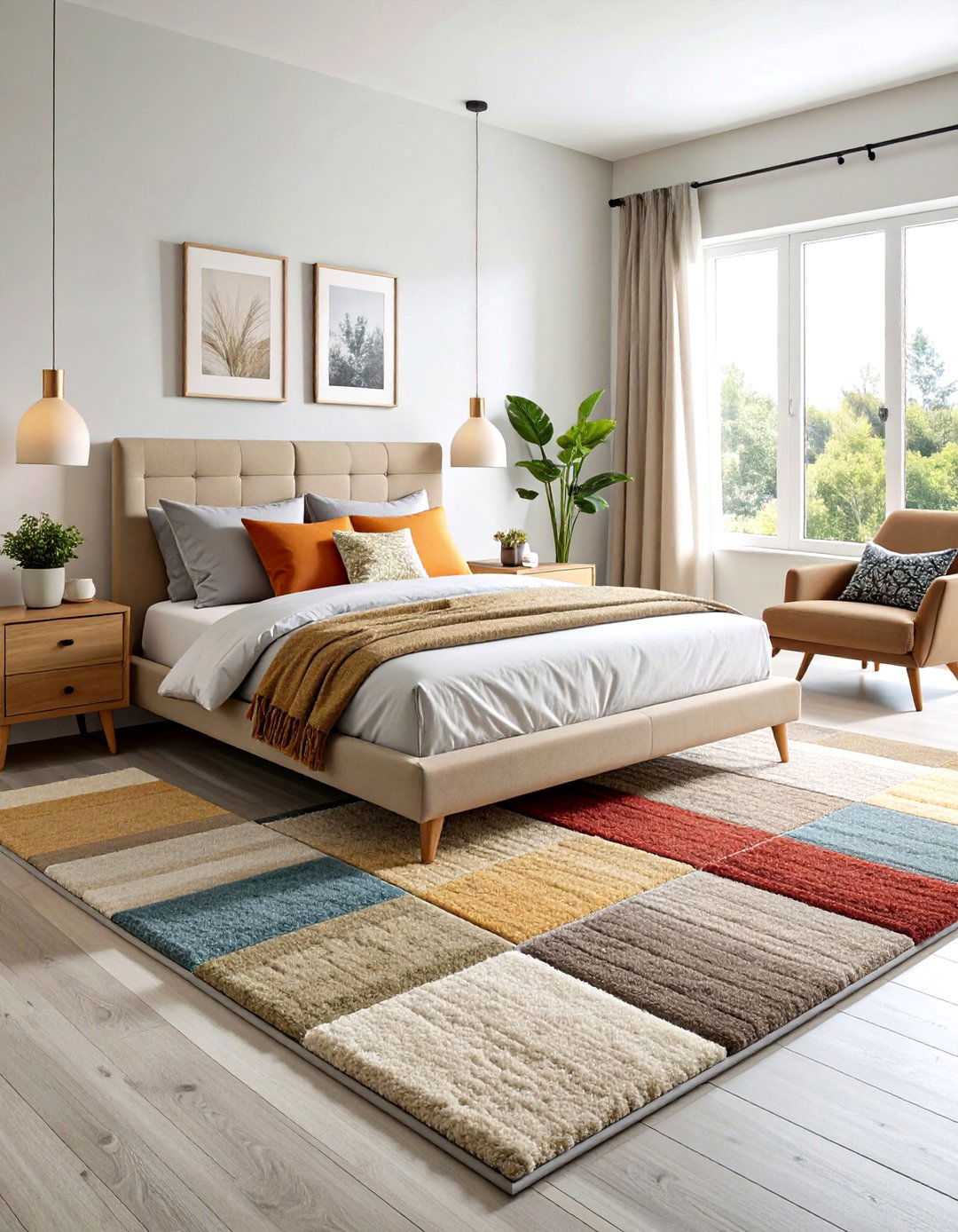 Seasonal Changeable Bedroom Carpets - 24 Bedroom Carpet Ideas