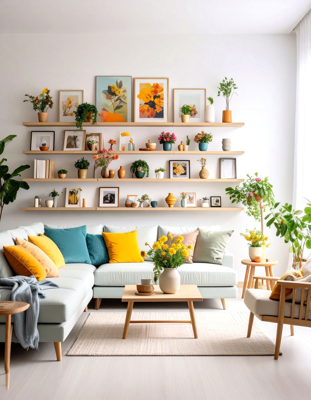 Seasonal Changeable Display Wall - 24 Blank Wall Ideas