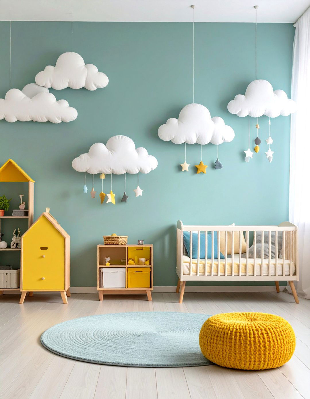 Seasonal Cloud Weather Nursery - 24 Cloud Themed Nursery Ideas