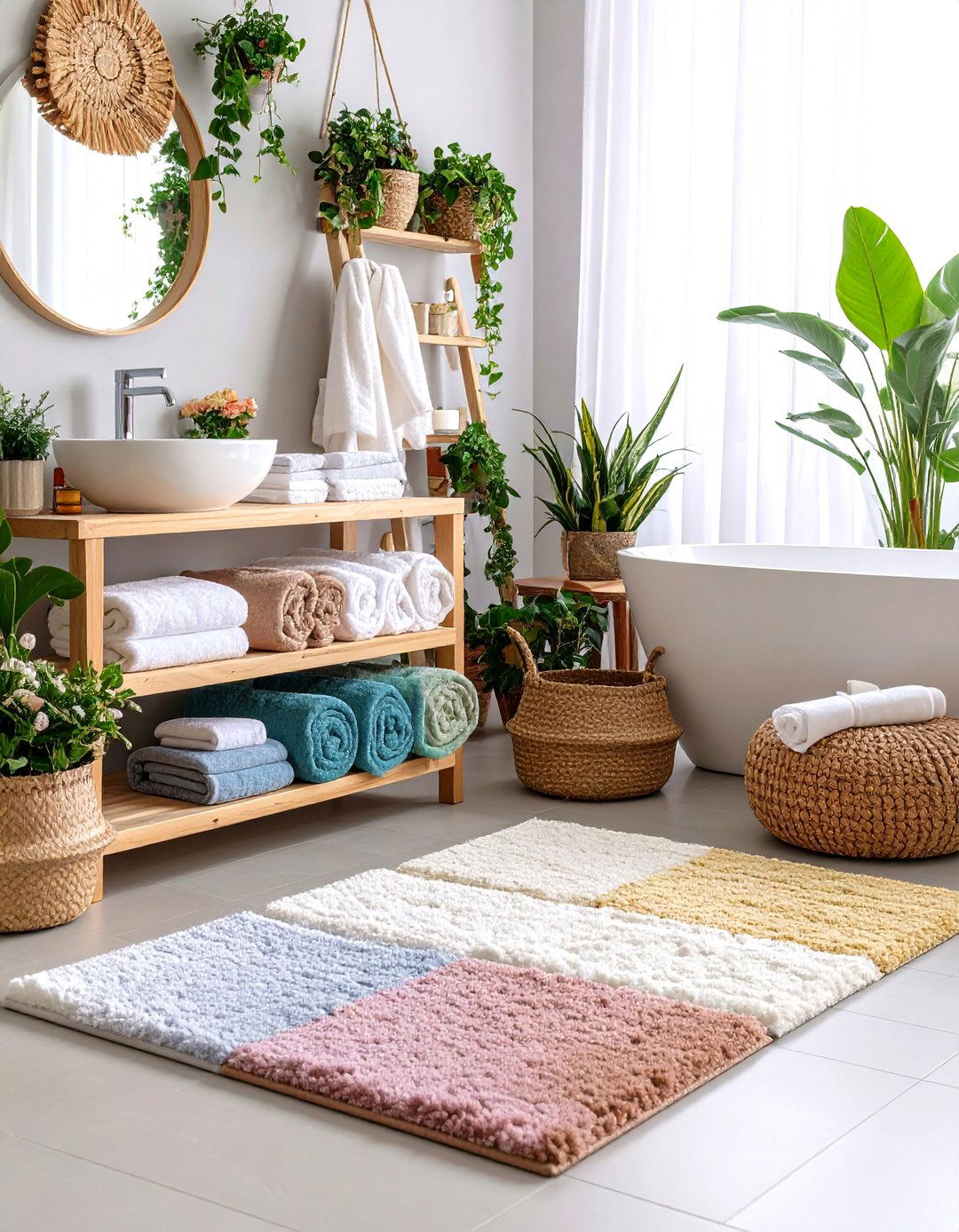 Seasonal Color Changing Bathroom Rugs - 24 Bathroom Rug Ideas