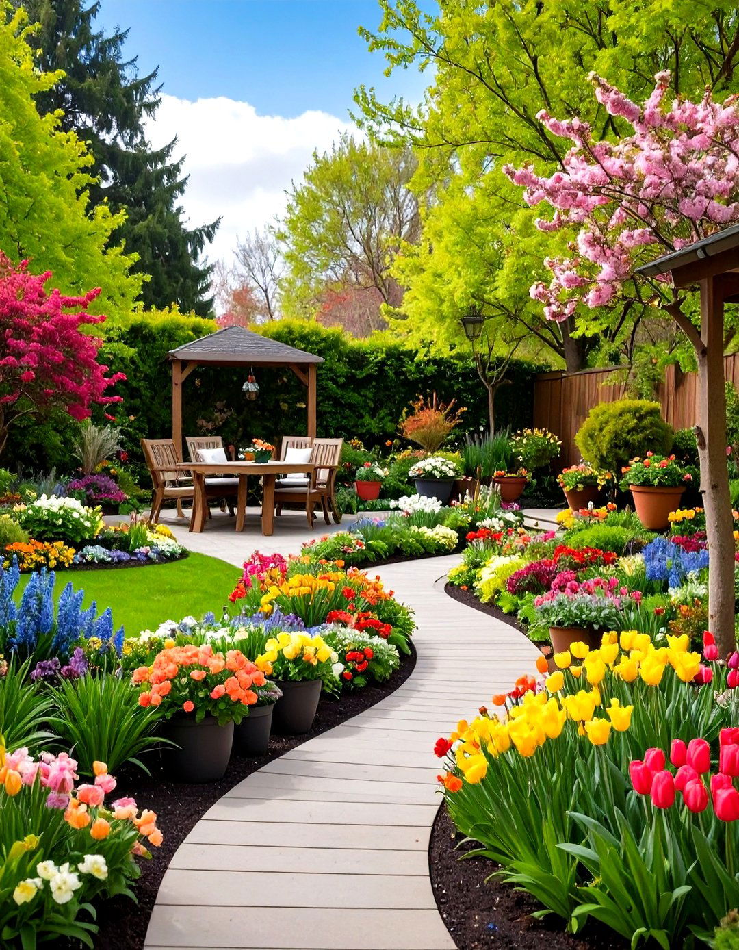 Seasonal Color Display - 24 Patio Garden Ideas