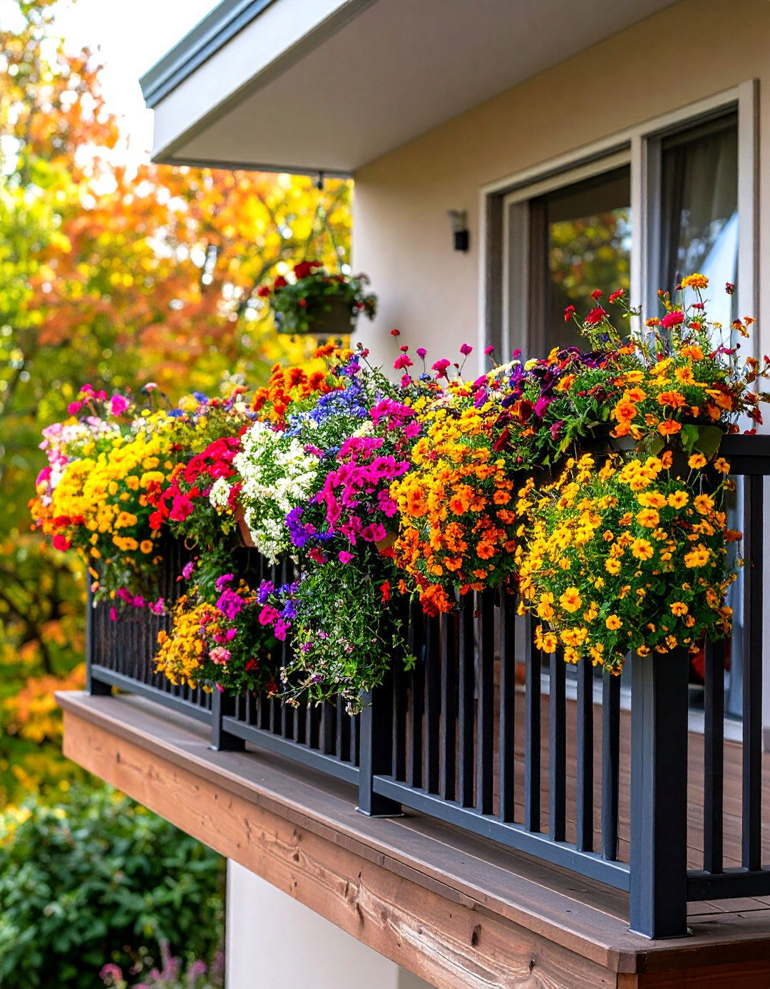 Seasonal Color Display - 24 Large Balcony Ideas