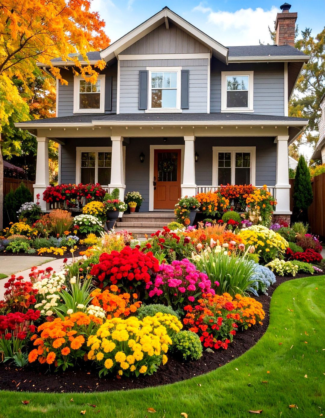 Seasonal Color Rotation Beds - 24 Front Yard Flower Bed Ideas