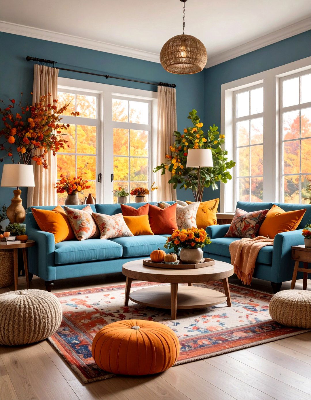 Seasonal Decor Adaptation - 24 Traditional Living Room Ideas