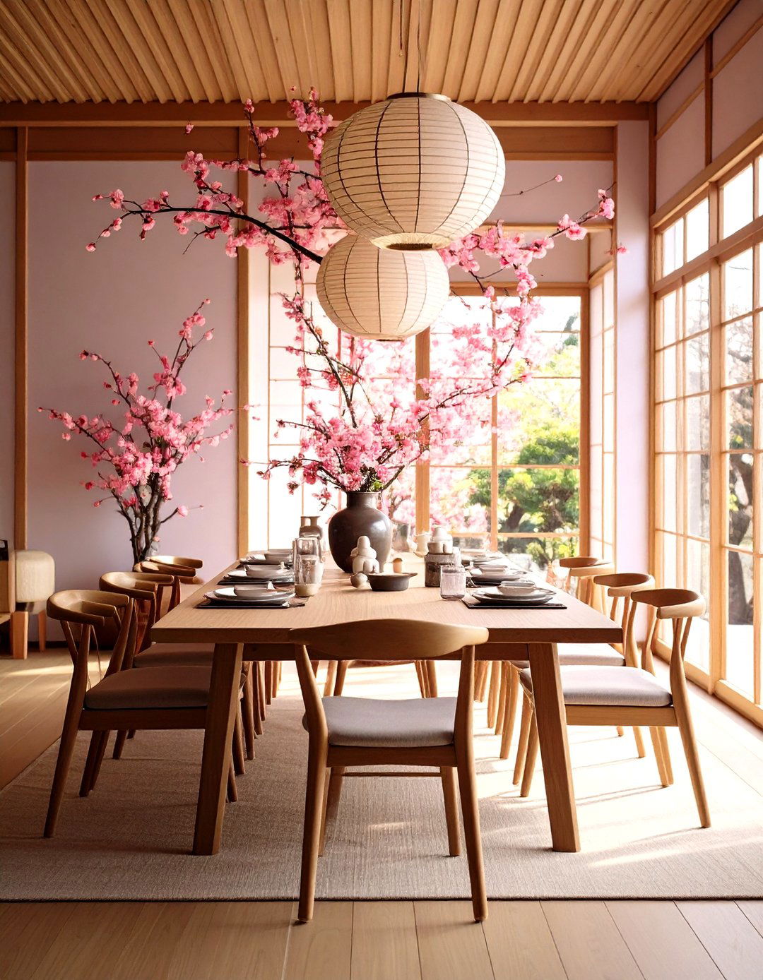 Seasonal Decor Dining Room - 24 Japanese Dining Room Ideas