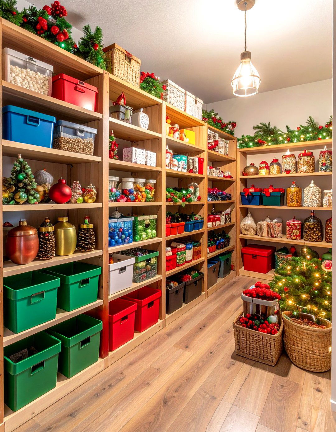 Seasonal Decoration Storage - 24 Basement Storage Ideas