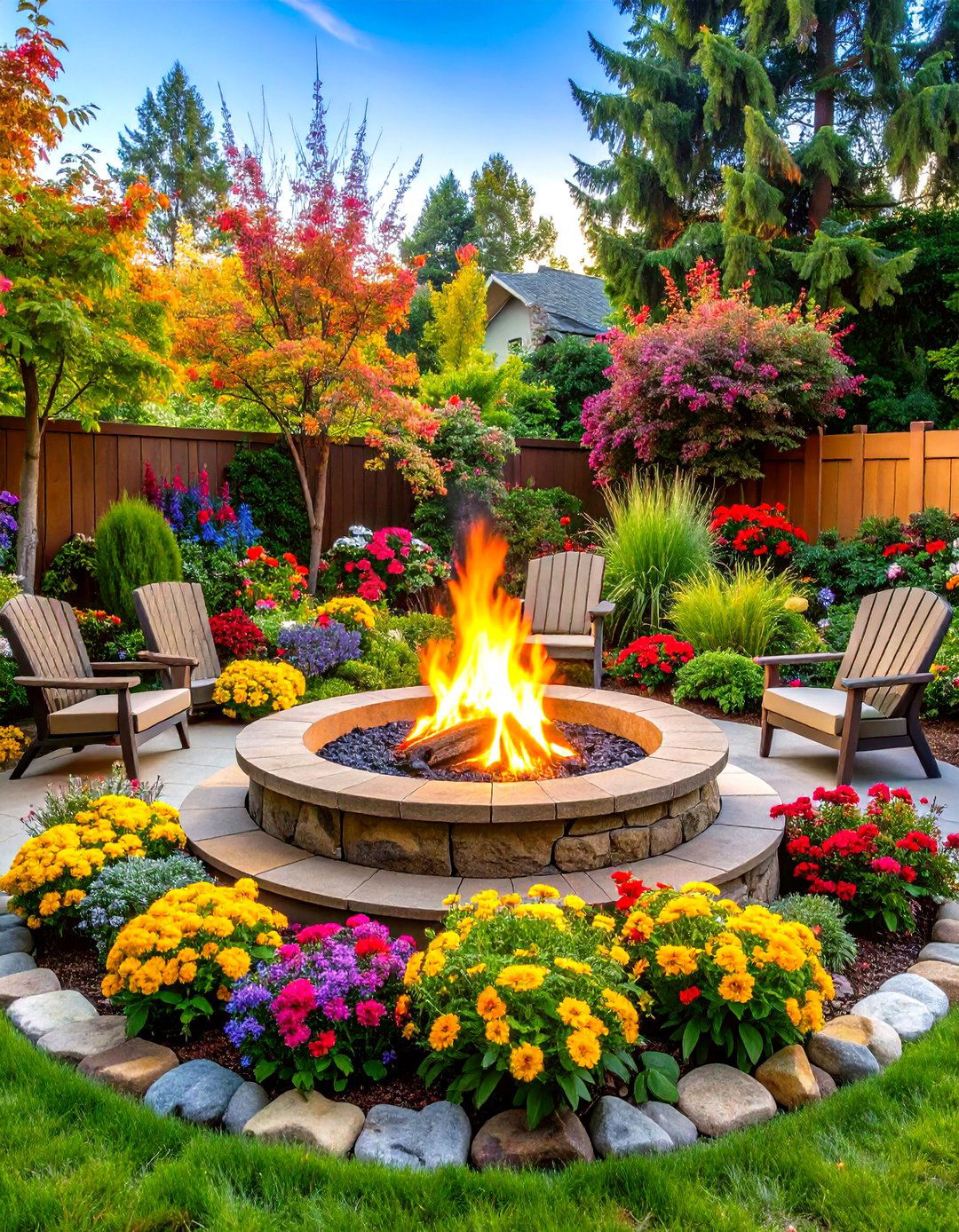 Seasonal Decorative Theme - 24 Tree Stump Fire Pit Ideas