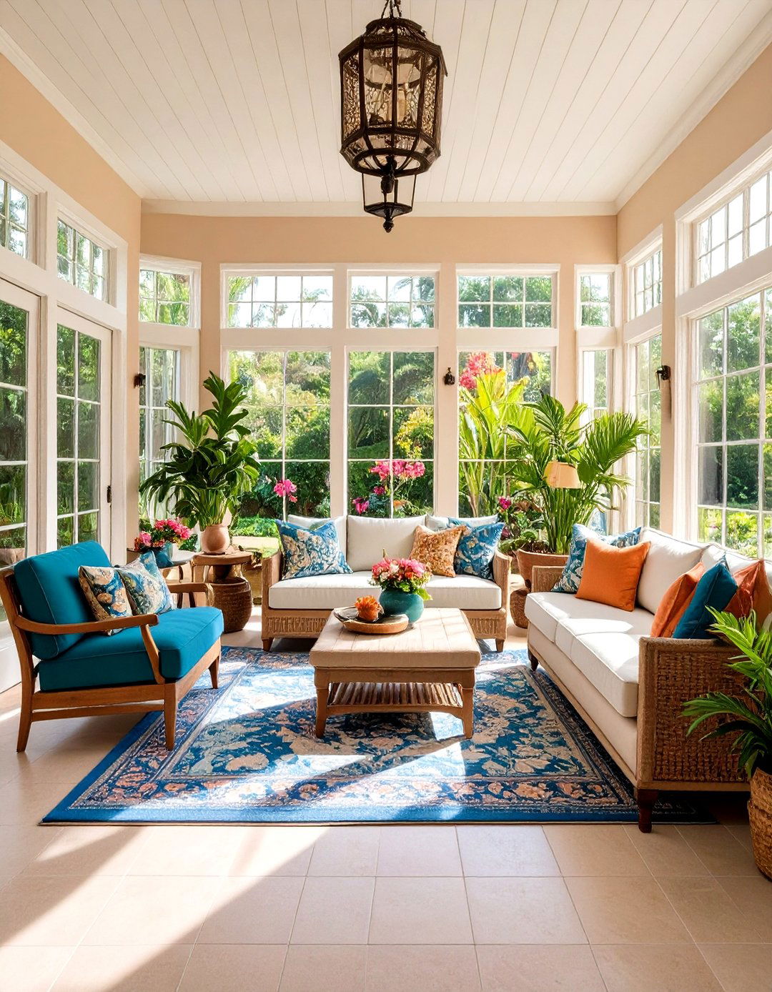 Seasonal Display Sunroom - 24 Florida Room Ideas