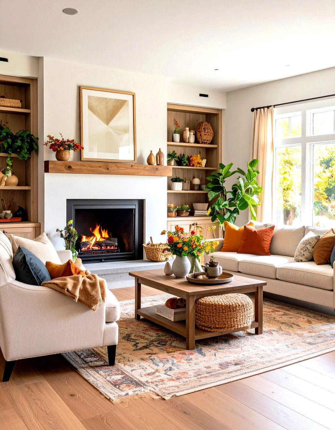 Seasonal Display and Storage Rotation - 24 Fireplace Built-in Ideas