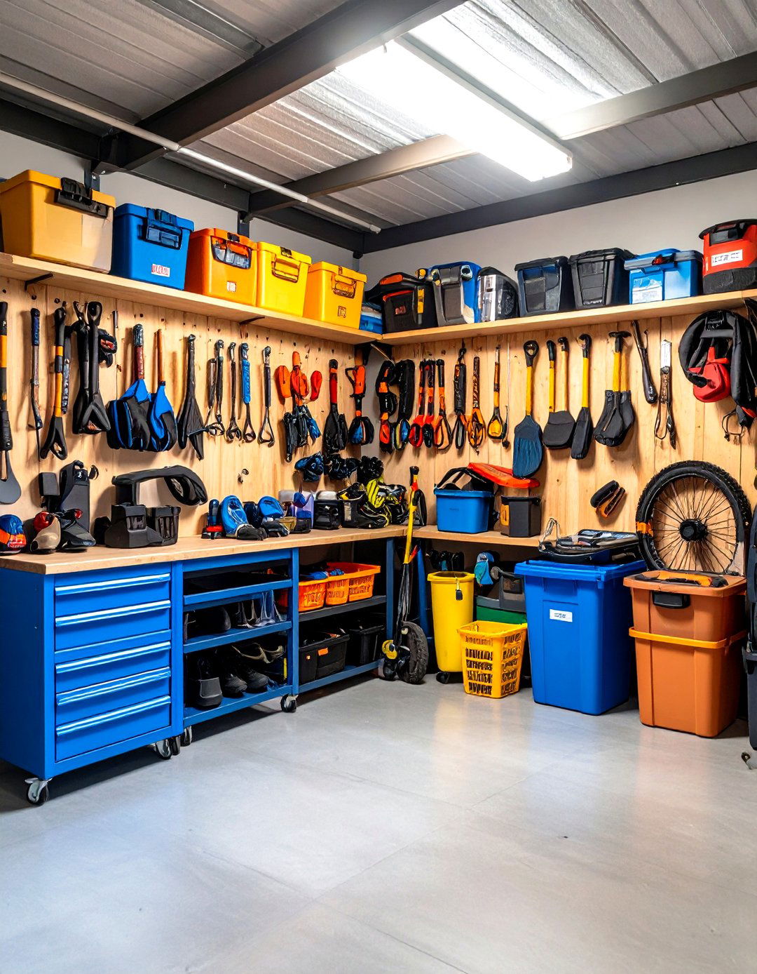 Seasonal Equipment Rotation - 24 Garage Wall Ideas