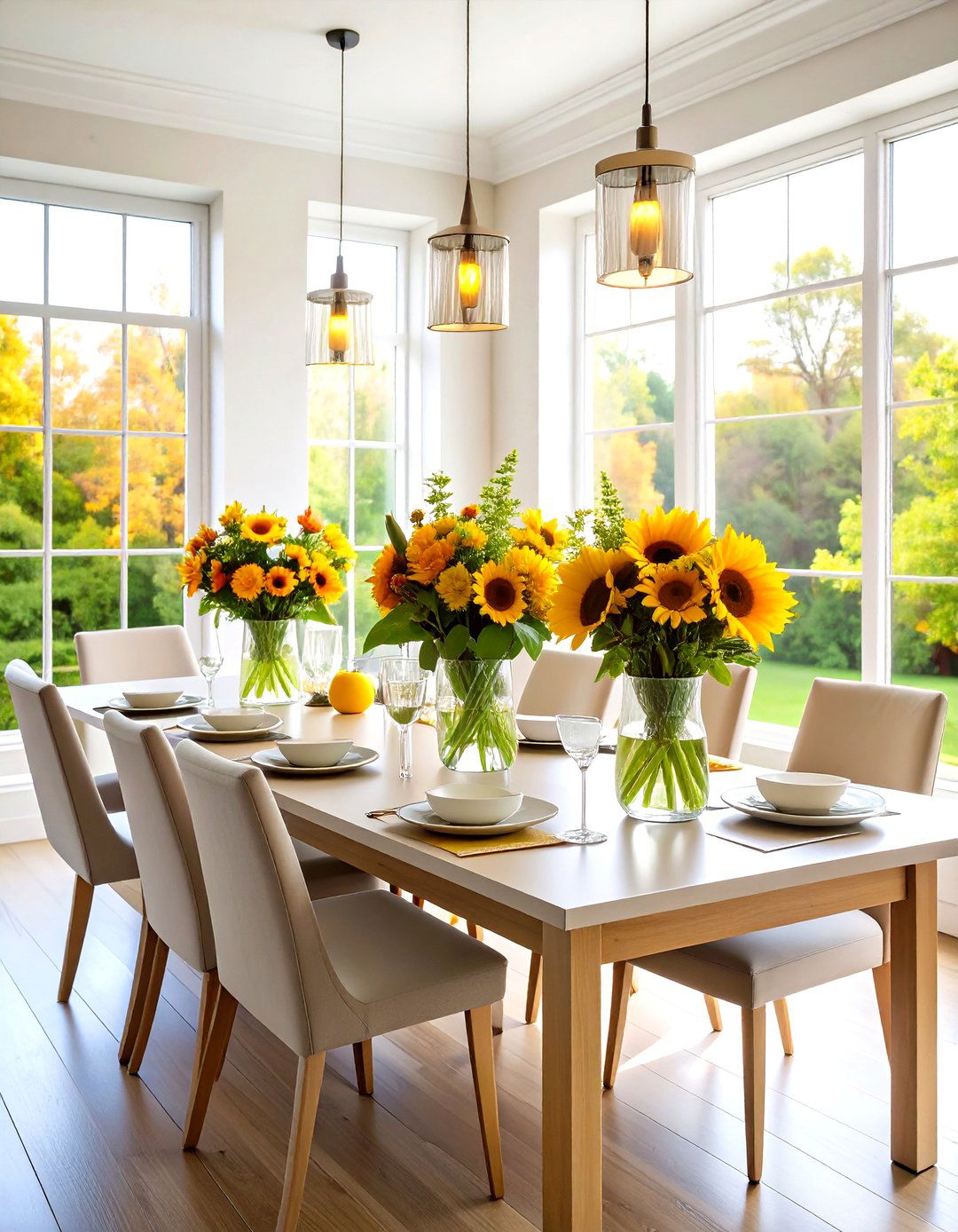 Seasonal Floral Centerpiece Arrangements - 24 Dining Room Table Decor Ideas