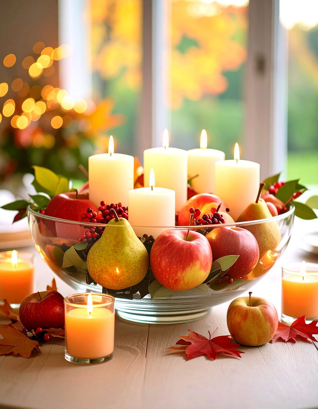 Seasonal Fruit Candle Combinations - 24 Floating Wedding Centerpiece Ideas
