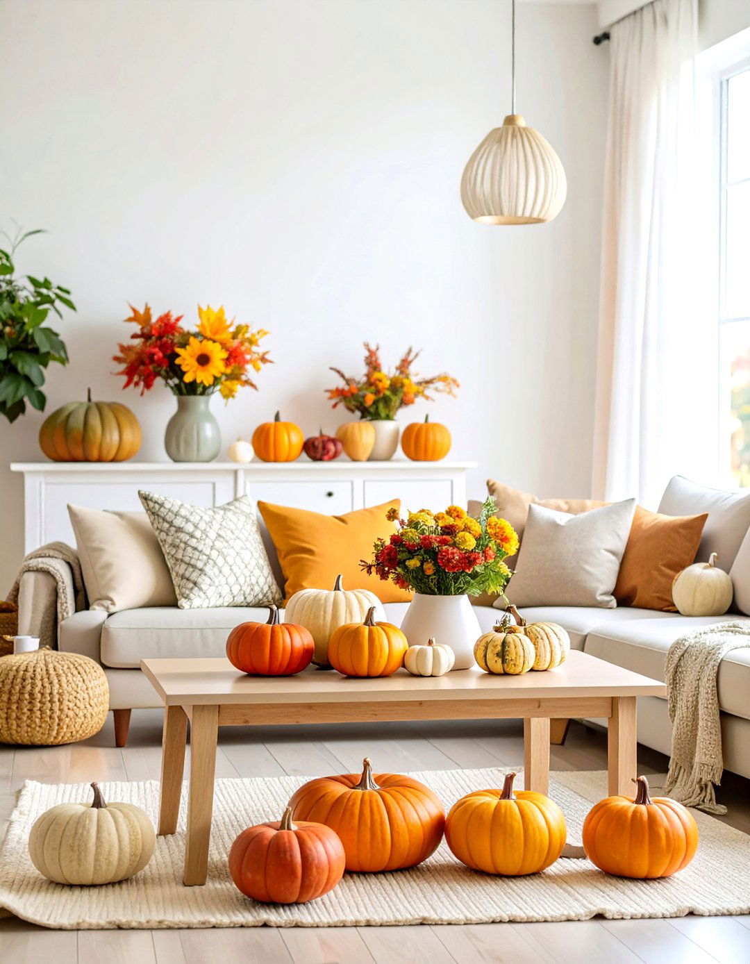 Seasonal Holiday Transformations - 24 Sofa Table Decor Ideas