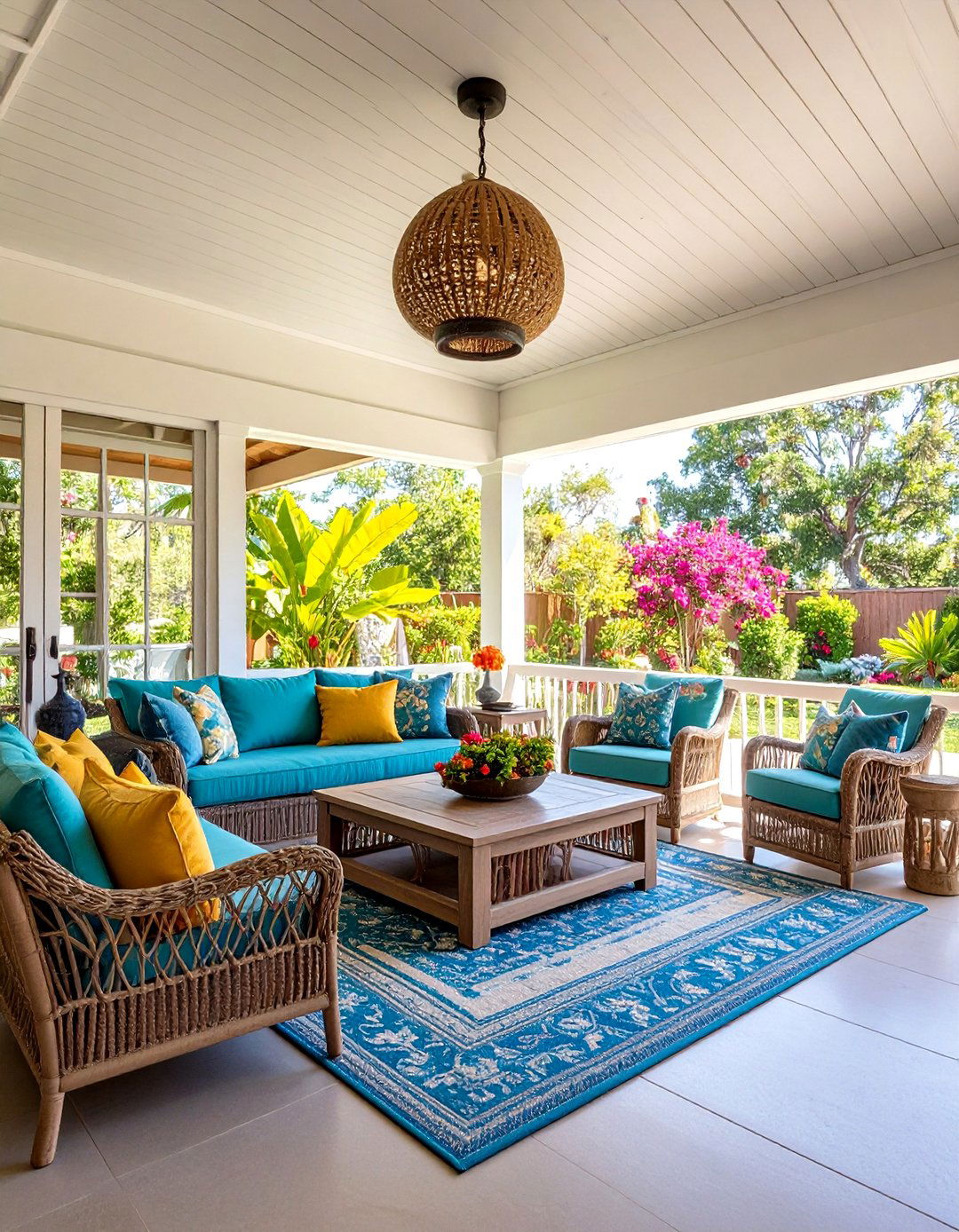 Seasonal Lanai with Changeable Decor - 24 Lanai Porch Ideas