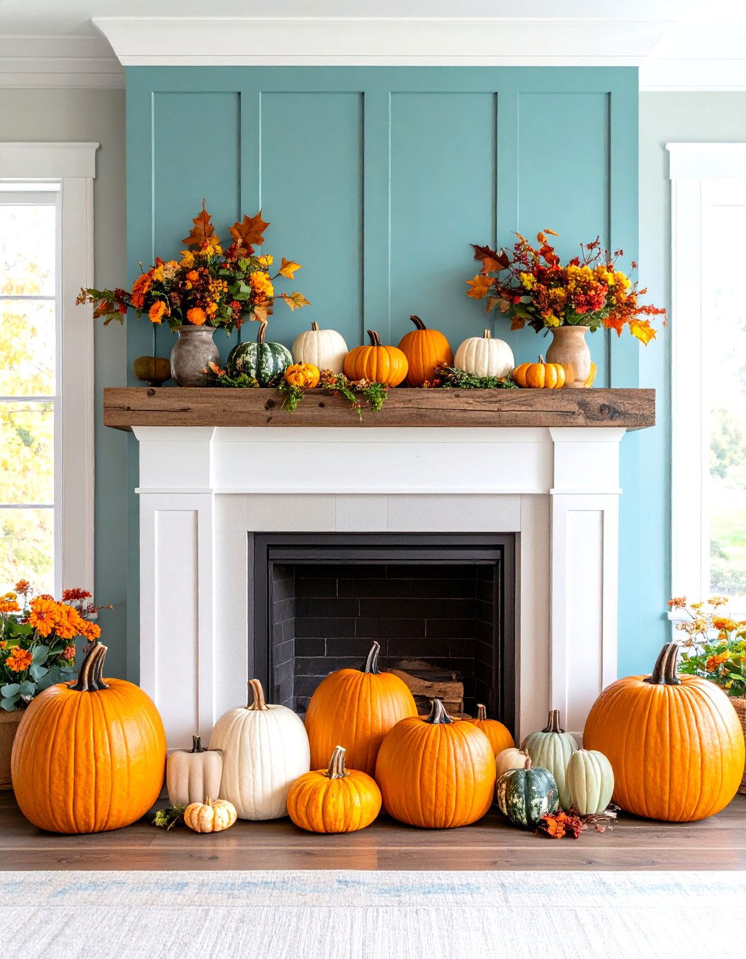 Seasonal Mantel Decor Transformation - 24 Farmhouse Fireplace Ideas