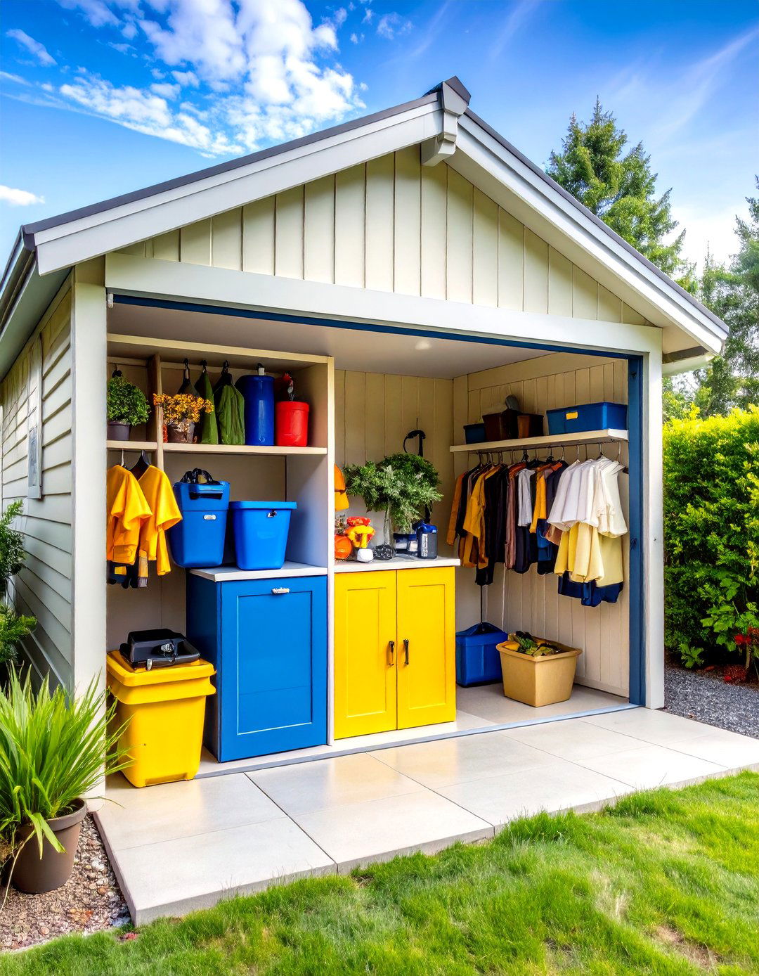 Seasonal Pool Storage Shed Systems - 24 Pool Storage Ideas