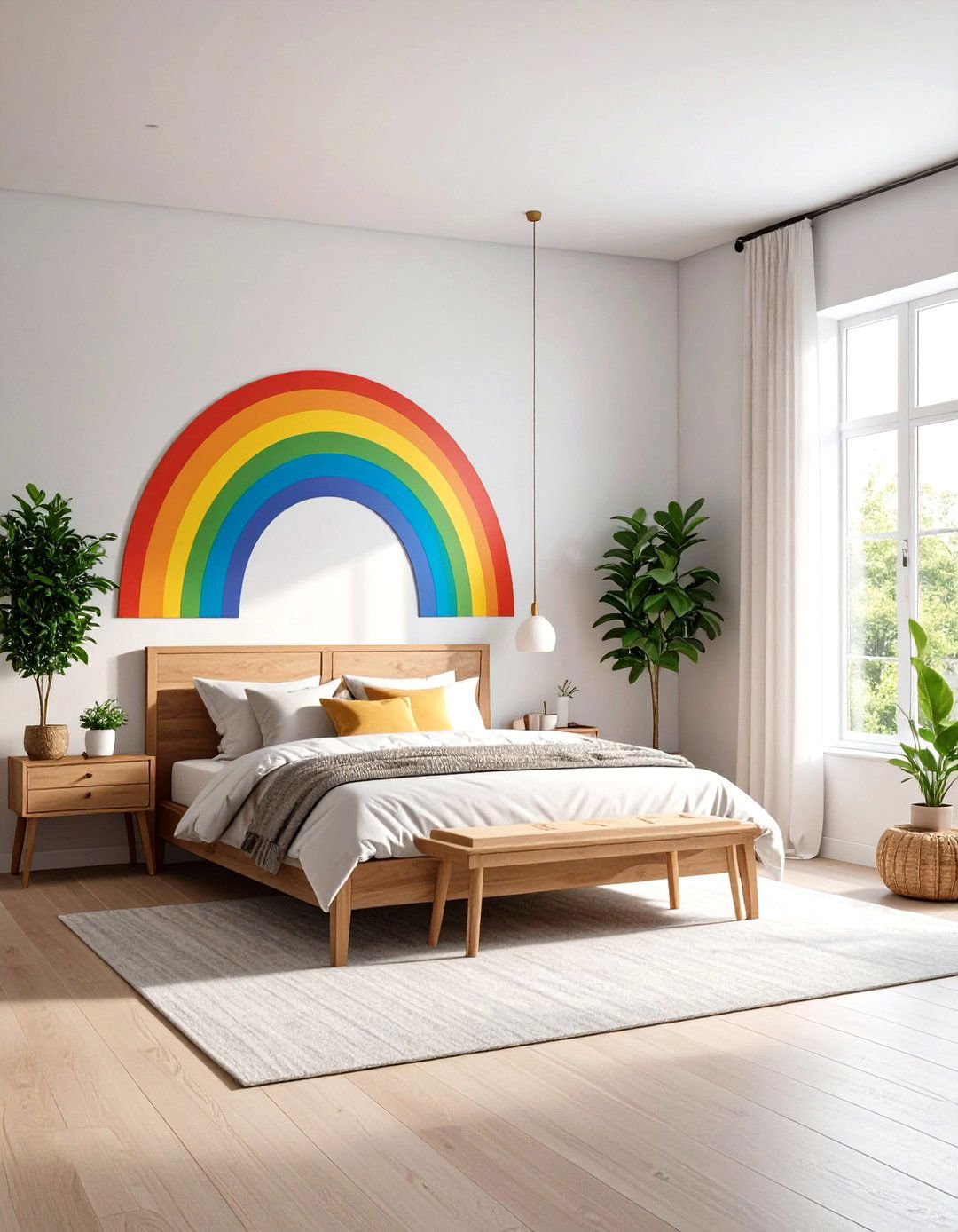 Seasonal Rainbow Adaptations - 24 Rainbow Bedroom Ideas