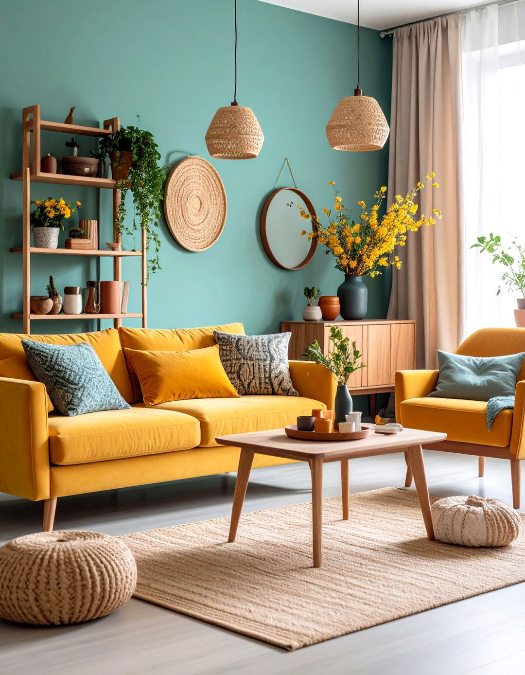 Seasonal Rotation Display System - 24 Minimalist Modern Boho Living Room Ideas