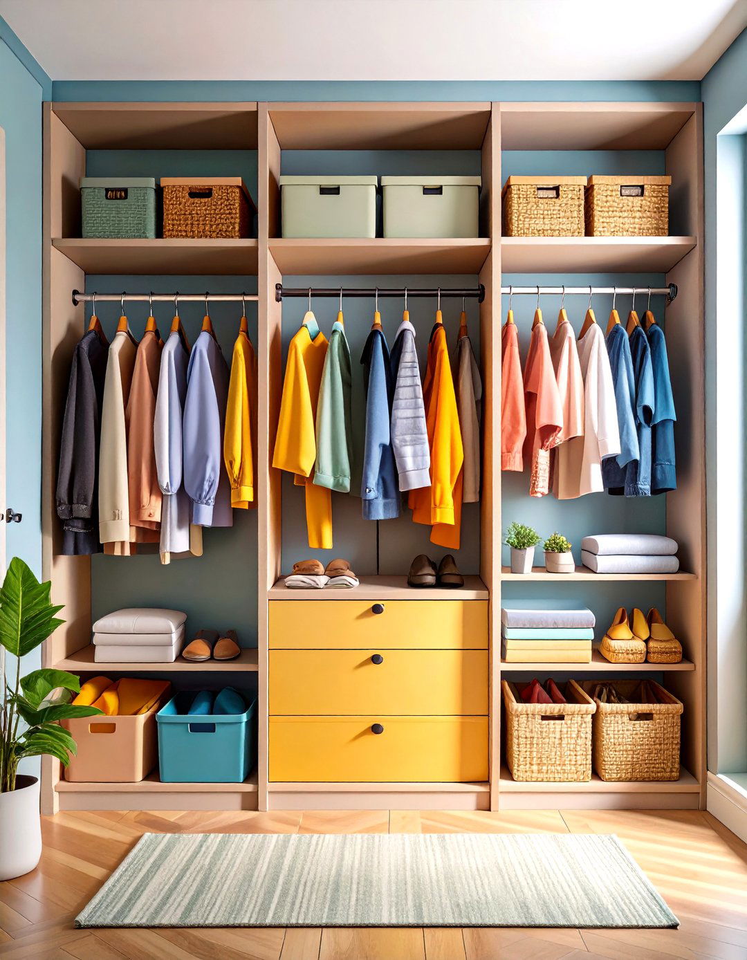 Seasonal Rotation System - 24 Entryway Closet Ideas