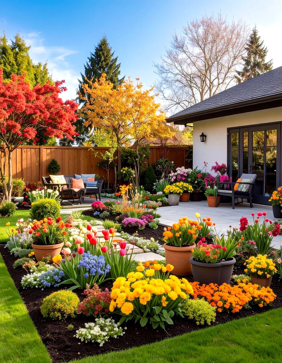 Seasonal Rotation Systems - 24 Small Backyard Landscaping Ideas