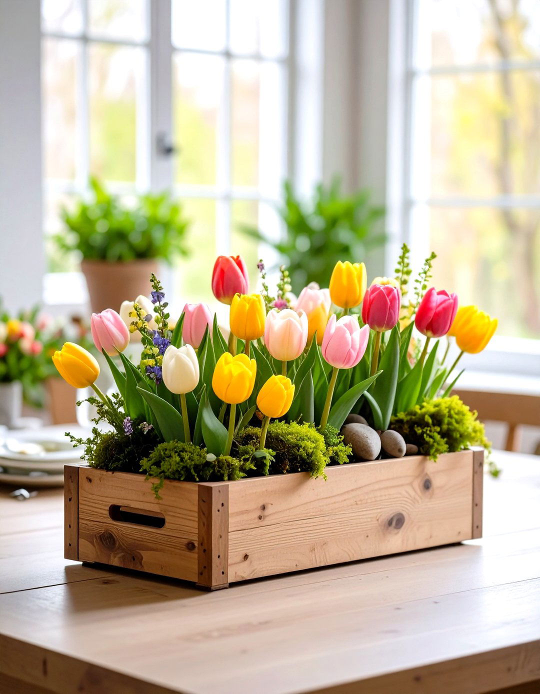 Seasonal Spring Tulip Gardens - 24 Flower Centerpiece Ideas