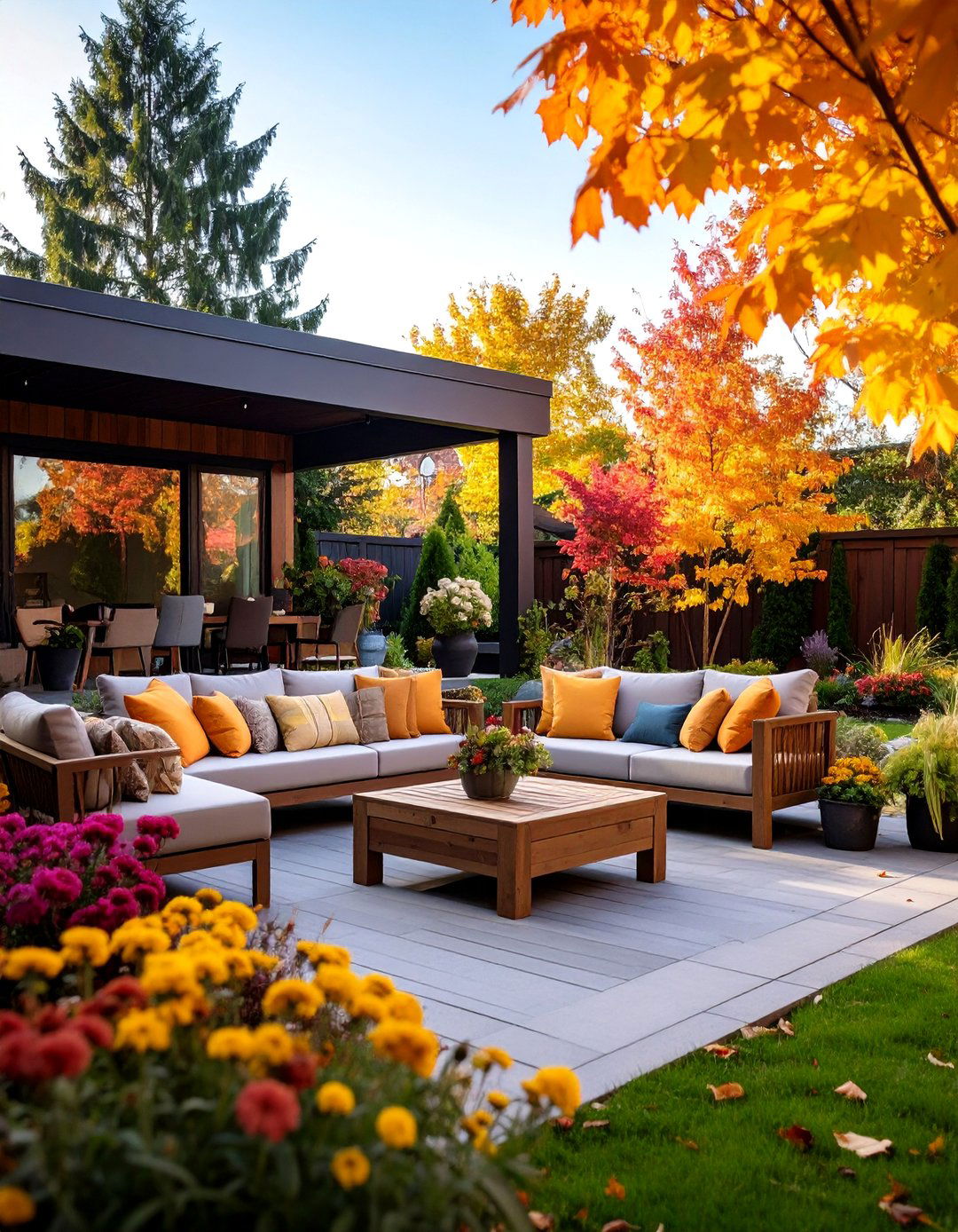 Seasonal Transformation Design - 24 Black and White Patio Ideas