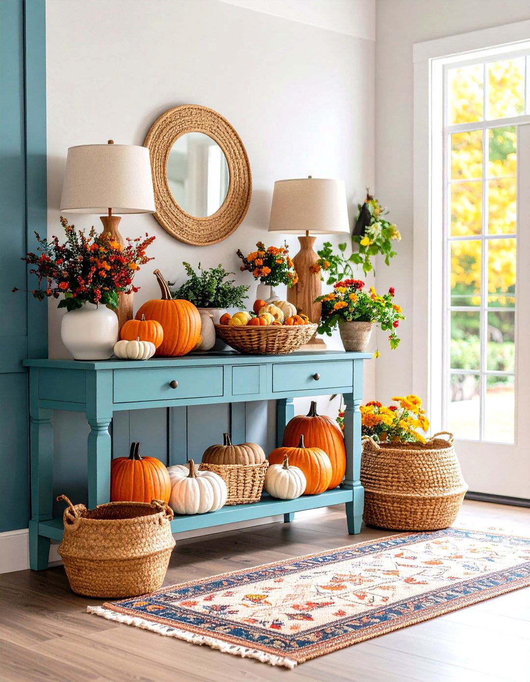 Seasonal Transition Decorating - 24 entryway table decor ideas