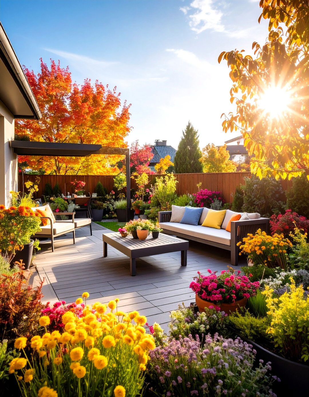 Seasonal Transition Terrace Planning - 24 Terrace Design Ideas