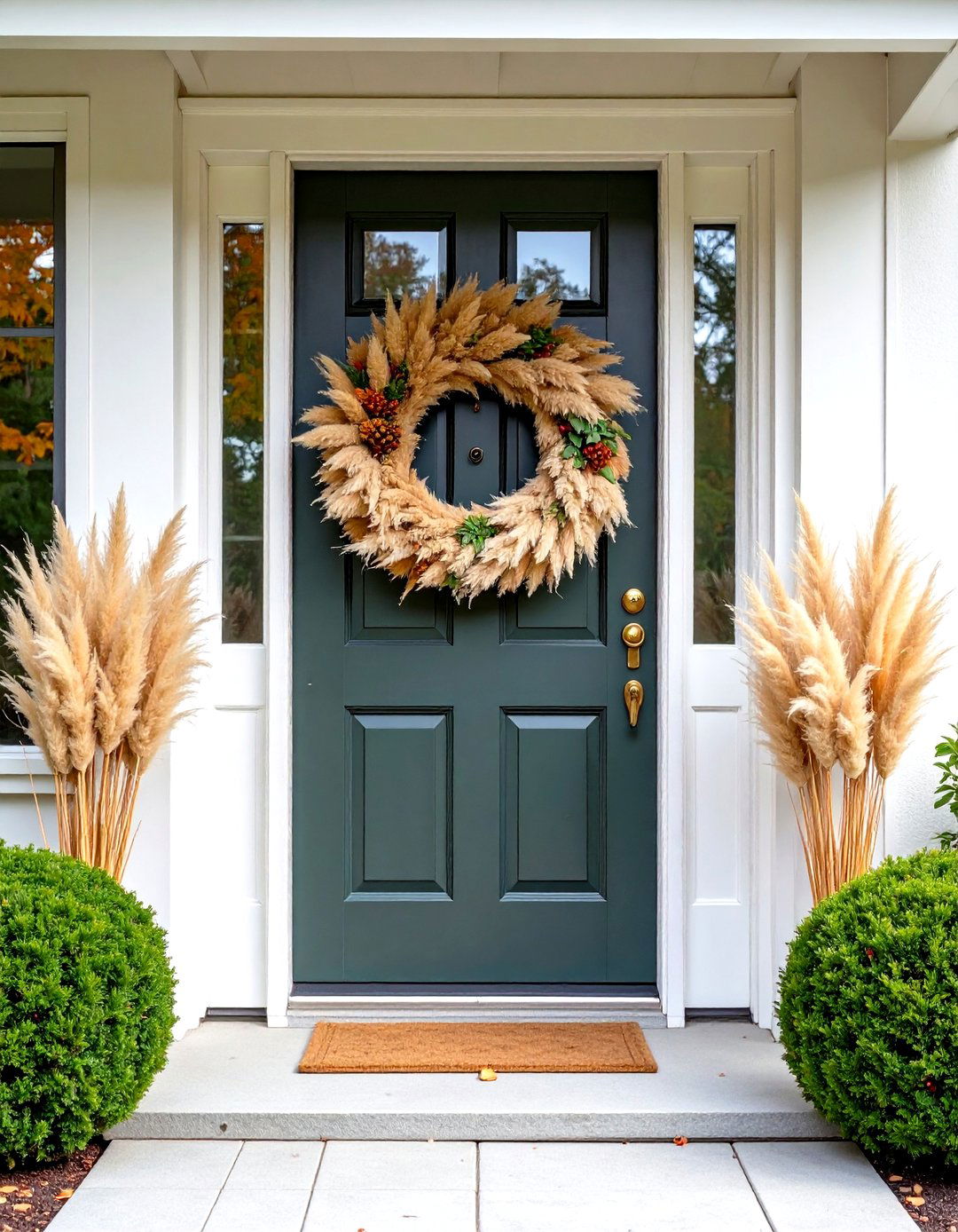 Seasonal Wreath Creations - 24 Pampas Grass Decor Ideas