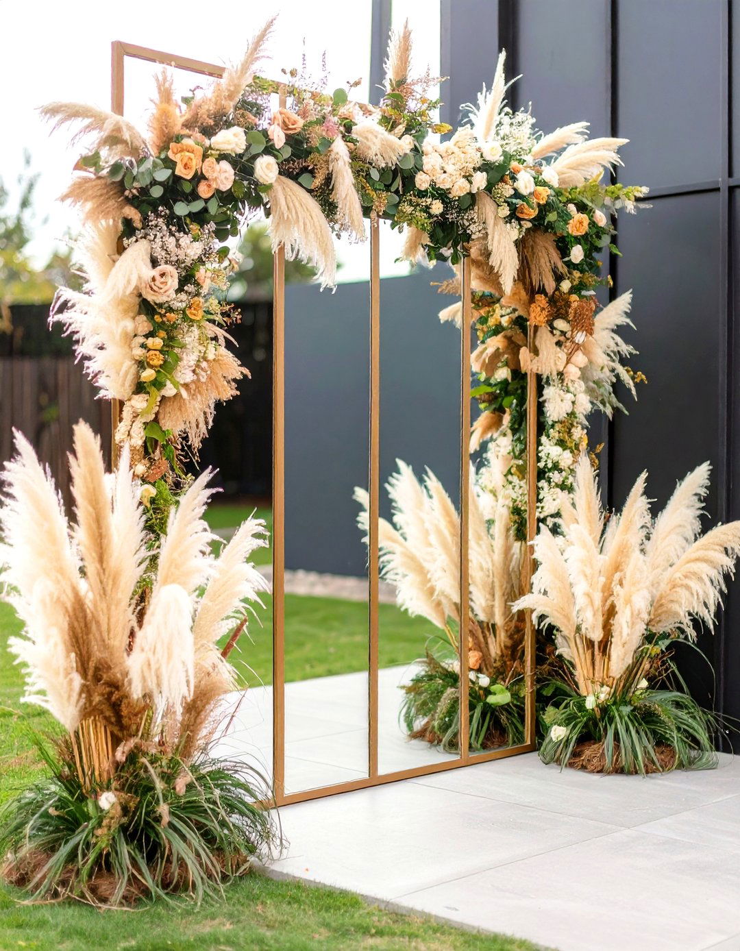 Seating Chart Displays - 24 Pampas Grass Wedding Decor Ideas