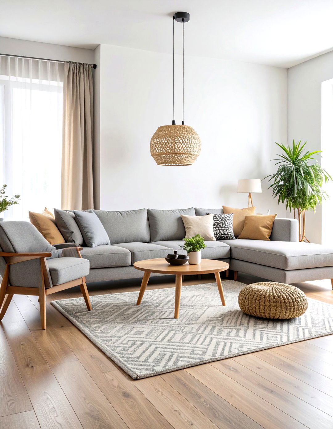 Sectional Layout Living Room - 24 Transitional Living Room Ideas