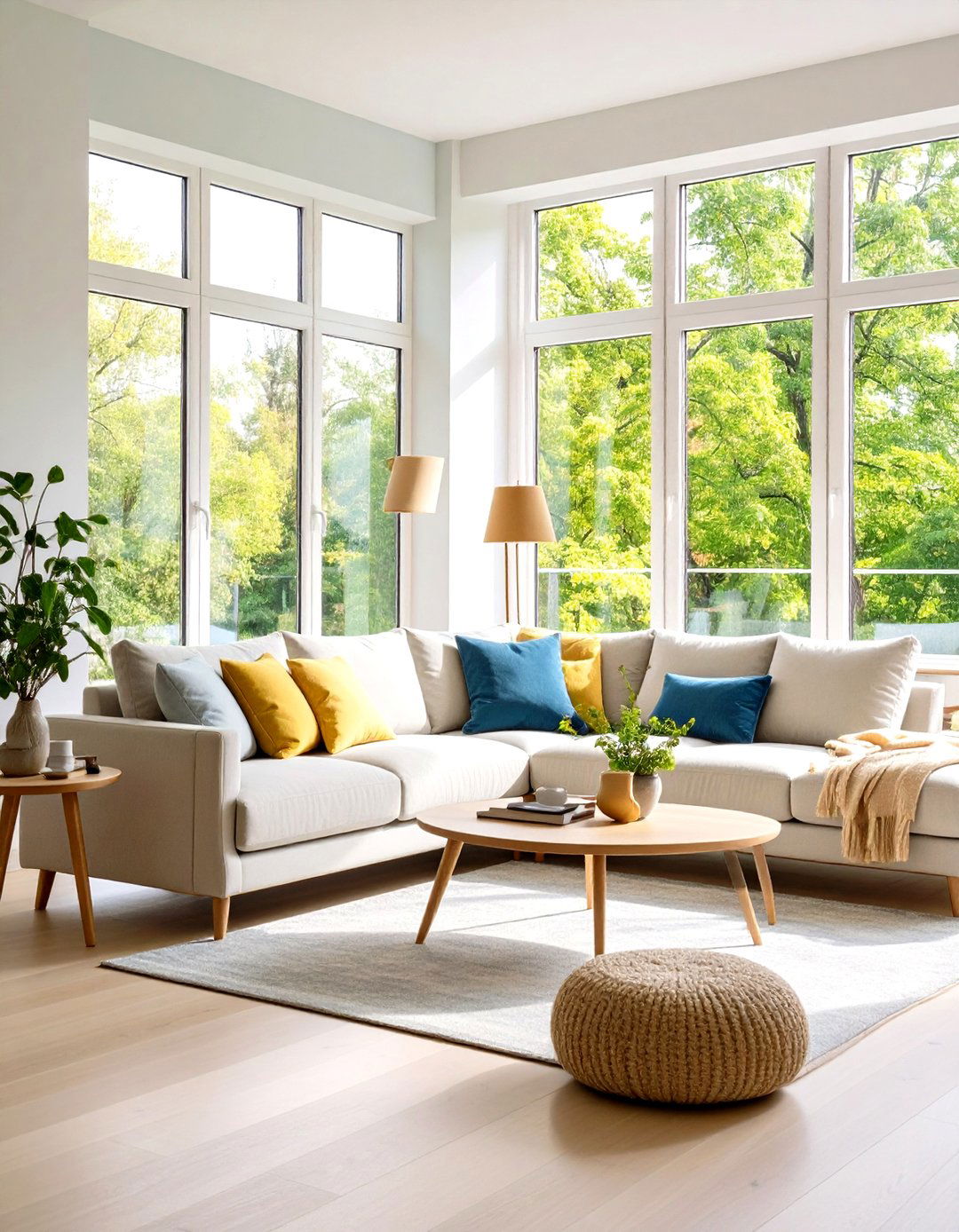 Sectional with Chaise Lounging - 24 Sectional Living Room Ideas
