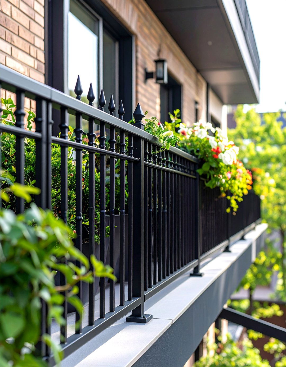 Security Focused Balcony Railing Solutions - 24 Wrought Iron Balcony Railing Design Ideas