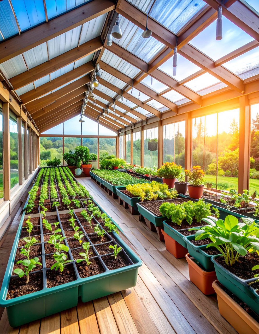 Seed Starting Porch Station - 24 Porch Greenhouse Ideas