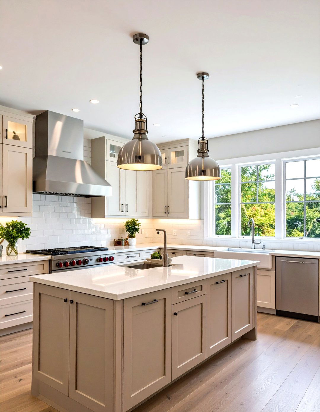 Semi Flush Contemporary Designs - 24 Small Kitchen Lighting Ideas