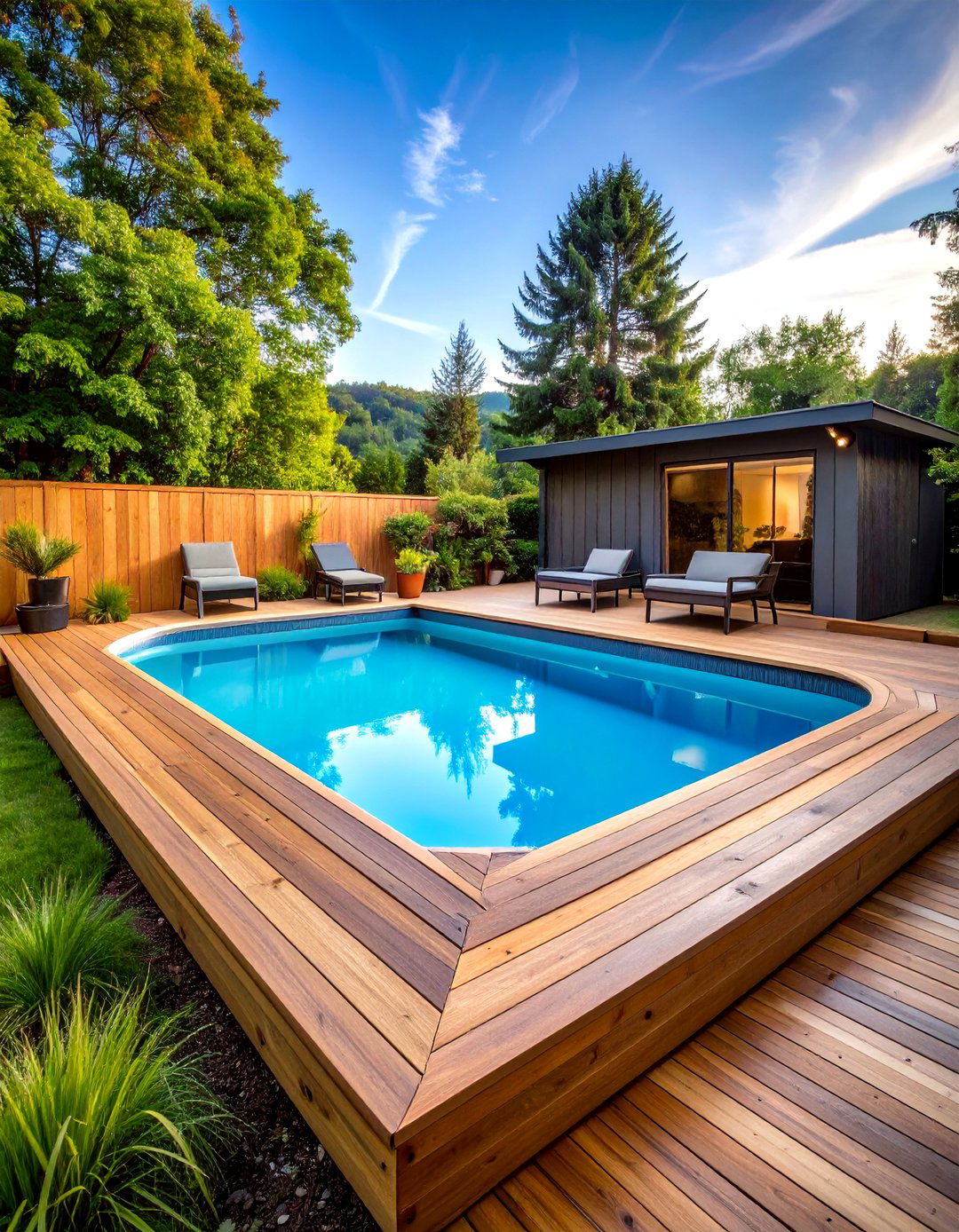 Semi Inground Container Pool Configurations - 24 Shipping Container Pools