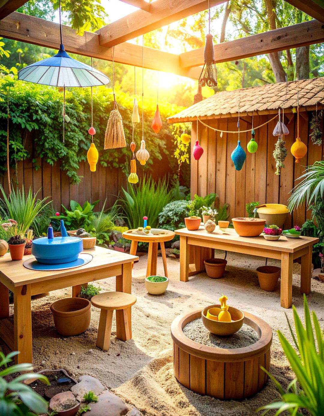 Sensory Enhancement Station - 24 Mud Kitchen Ideas for Kids
